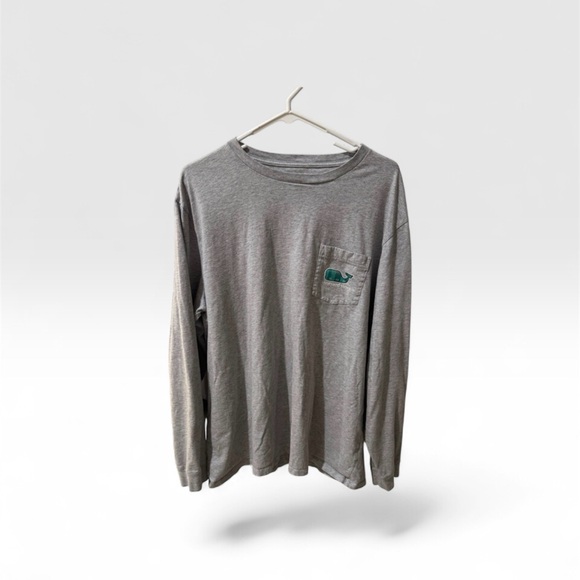 Vineyard Vines Other - Vineyard Vines Gray Shirt with Teal Whale Design